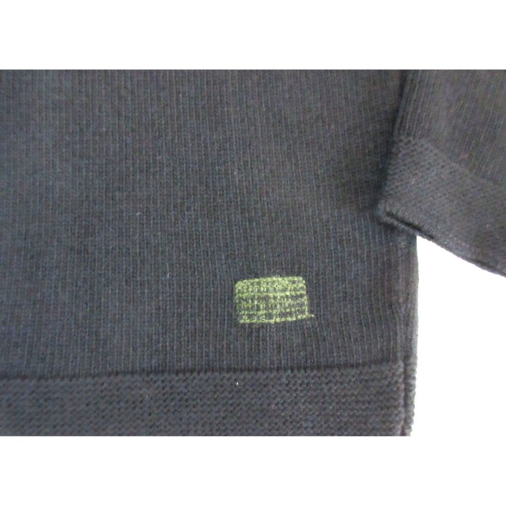 OOBE Brand Men's Heron V Neck Virgin Wool Sweater True Navy Blue Cozy NWT - Picture 5 of 6